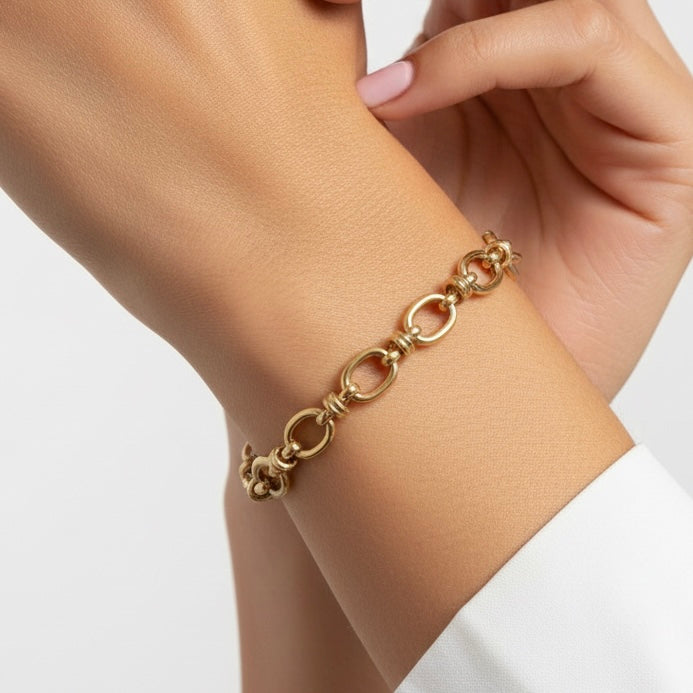 Oval link chain bracelet - Stainless Steel