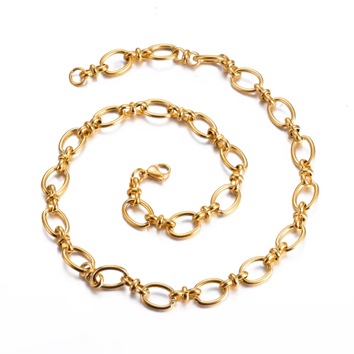 Oval link chain - Stainless Steel