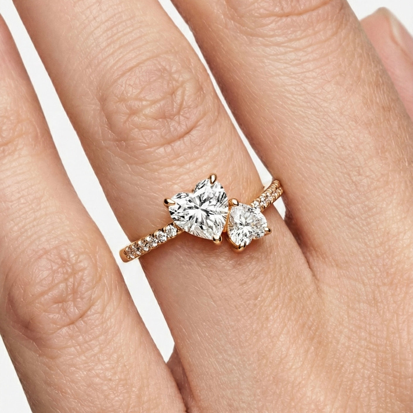 Twin Heart - Silver 925 ring