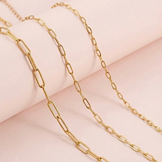 Paperclip chain bracelets - Stainless Steel