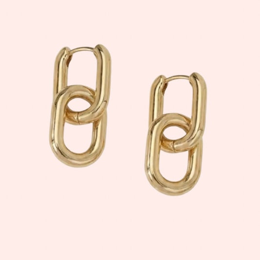 Cable earrings - Stainless Steel