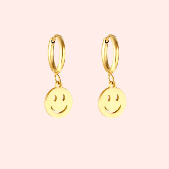 Smiley hoops - Stainless Steel