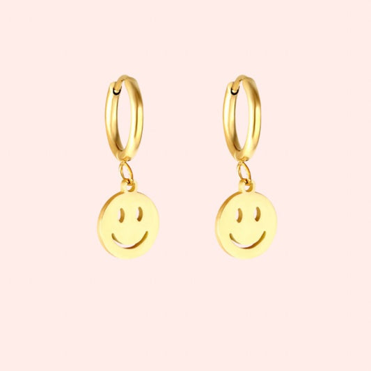 Smiley hoops - Stainless Steel