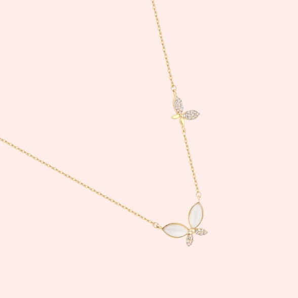 Butterflies necklace - Stainless Steel