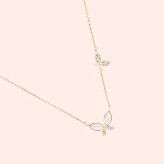 Butterflies necklace - Stainless Steel