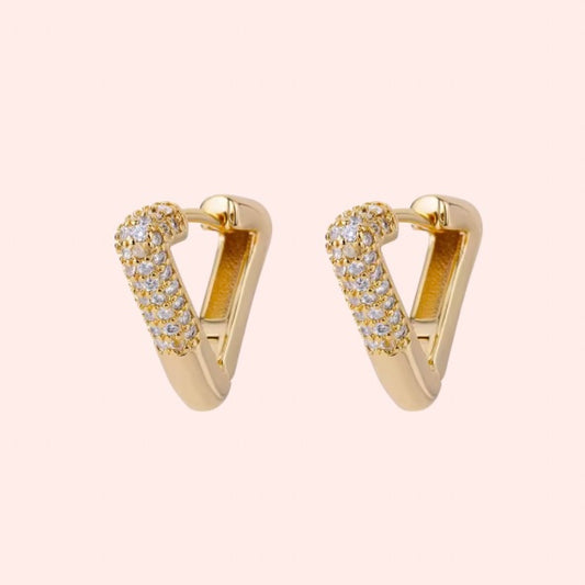 V earrings - Stainless Steel